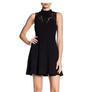 BCBGeneration Black Sleeveless Mini Dress